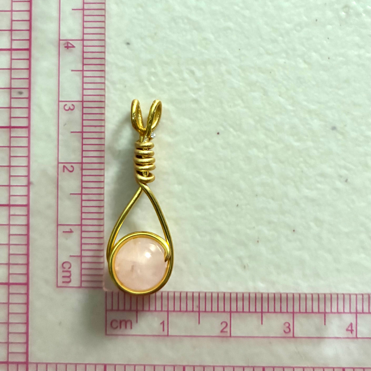 Handmade Wired Gemstone Jewellery Pendant Gold Stainless Chain Necklace