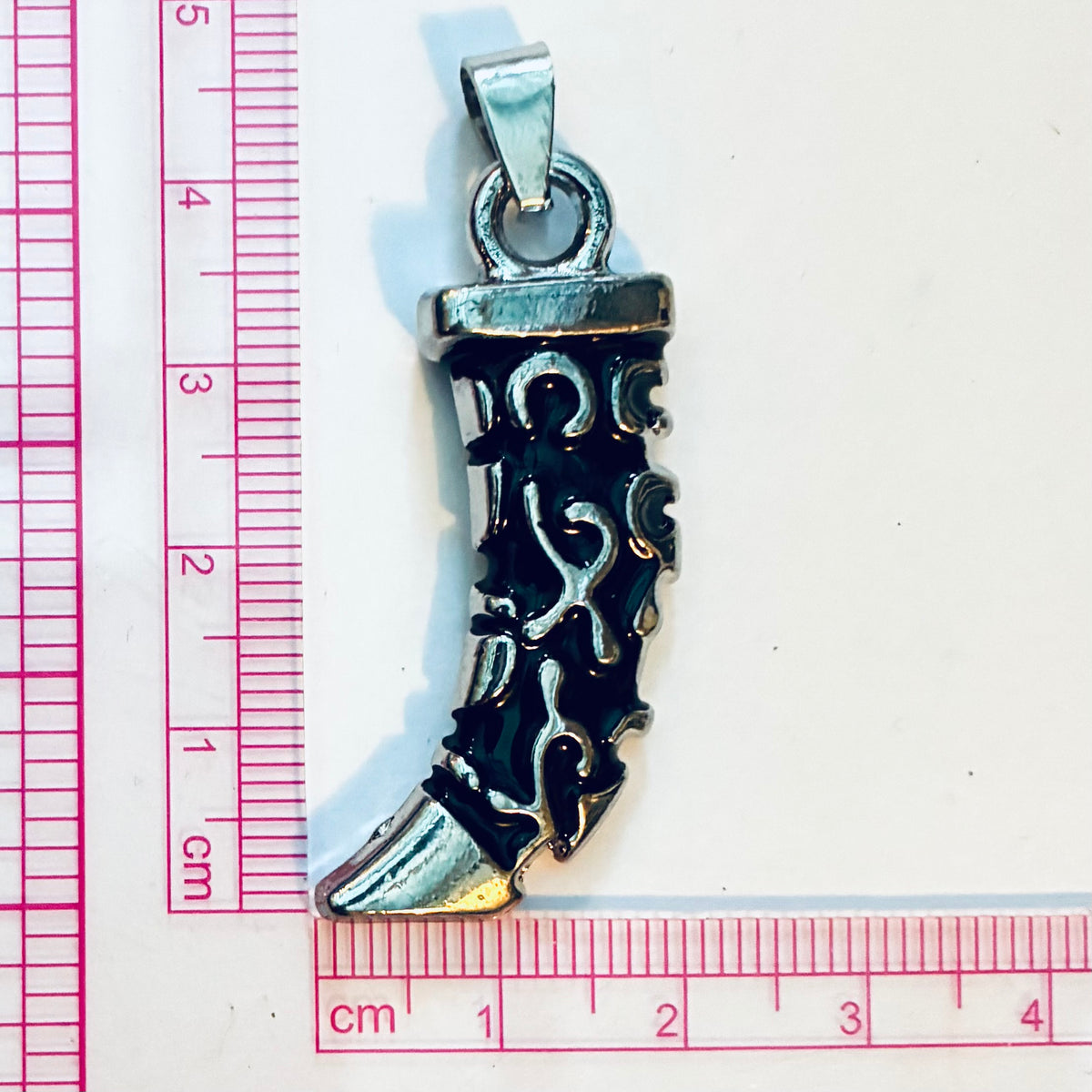 Tribal Viking Horn Claw Stainless Pendant Chain Men Necklace