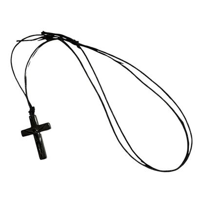 Crucifix Non Magnetic Hematite Pendant Necklace (Unisex) (Copy)